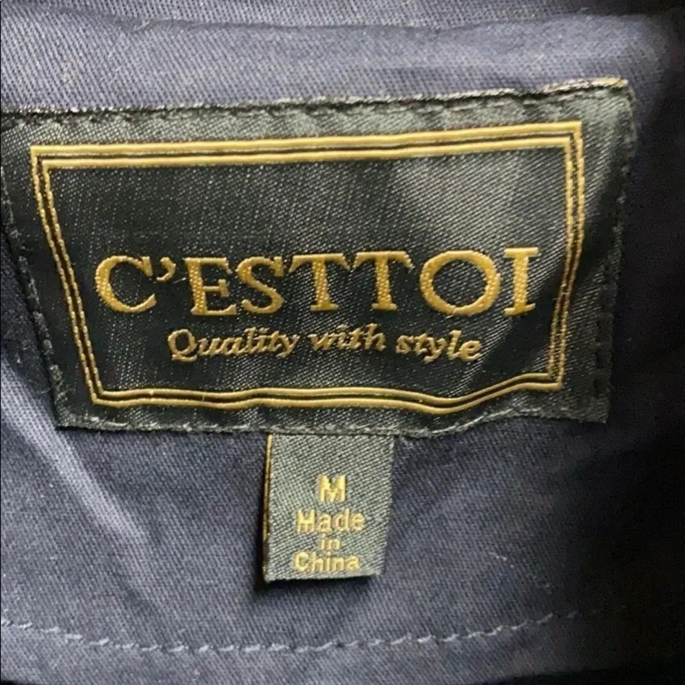 C’ESTTOI Navy Full-Zip-Snap Utility Jacket - Picture 4 of 8